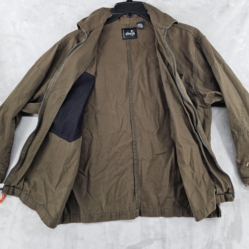 Levi's SilverTab Jacket Mens Large Brown Vintage Full Zip Utility Workwear - Picture 7 of 9